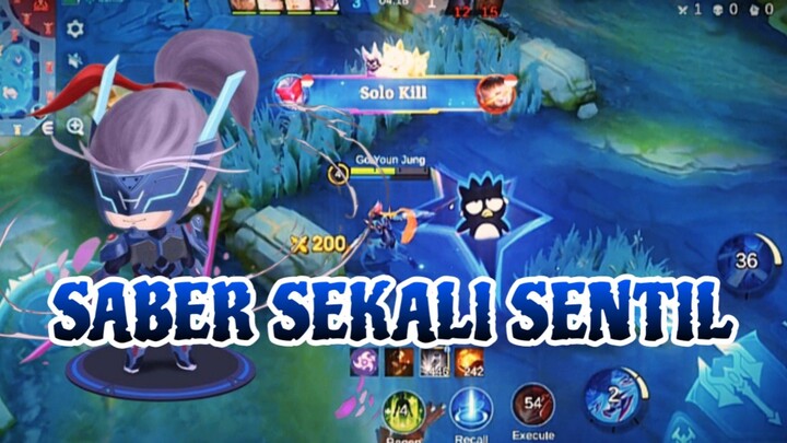 SABER SEKALI SENTIL