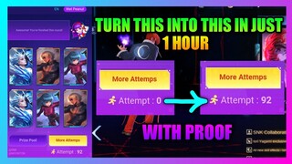 How To Get More Attempts in KOF Flip Card Event | KOF Flip Card Event in Mobile Legends