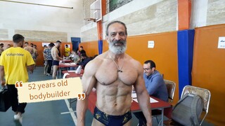 he is 52 years old bodybuilder in iran
