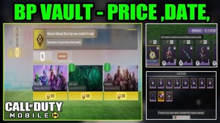 Battle Pass Vault Codm - Price, Date, Full Details || Bp Vault Cod Mobile || Season 10 Leaks CODM