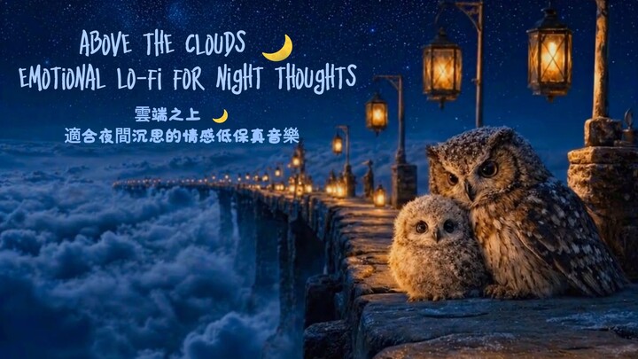Above the Clouds 🌙 | Emotional Lo-Fi for Night Thoughts - 云端之上 🌙 | 适合深夜沉思的情感低保真音乐