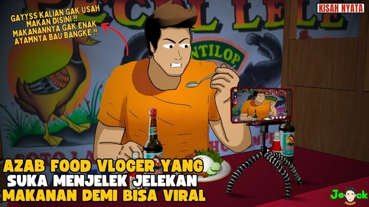 AZAB FOOD VLOGER YANG SUKA MENJELEK JELEKAN MAKANAN DEMI BISA VIRAL  SINETRO
