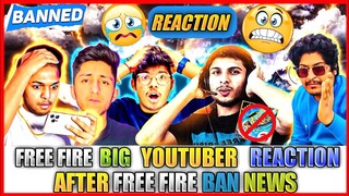 Free Fire YouTubers Reaction After Free Fire Ban💔 | YouTubers Emotional Moments🥺 | Free Fire Ban