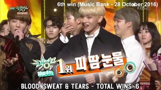 BTS ALL 100 WINS ON MUSIC SHOWS COMPILATION (FROM I NEED U TO DYNAMITE)