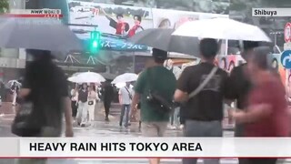 Heavy rain hits Tokyo area as typhoon Ampil nearsーNHK WORLD-JAPAN NEWS