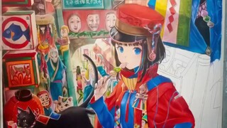 彩铅手绘  肝已经硬化