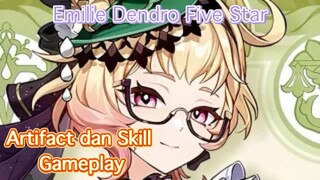 Genshin Impact INDO - Pembahasan Emilie Dendro Five Star mengenai Artifact dan Skill + Gameplay