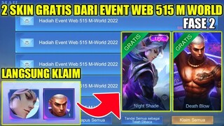 CARA MENDAPATKAN SKIN EPIC LING DAN SKIN BASIC PAQUITO GRAT1S DI EVENT WEB 515 M-WORLD FASE 2
