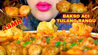 ASMR BAKSO ACI TULANG RANGU KUAH LAVA || COLLAB @Shii ASMR ASMR MUKBANG INDONESIA