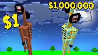 ถ้าเกิดมี!? ผีเปรตหัวลำโพง คนจน $1 เหรียญ VS ผีเปรตหัวลำโพง คนรวย $1,000,000 เหรียญ - Minecraft