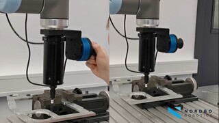 SCHUNK - Demonstrating deburring with Mimic