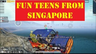 fun teens from singapore | PUBG Mobile | 绝地求生M