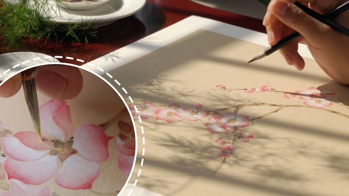 [Traditional Paint]Still single this year？Paint some cherry blossoms!!