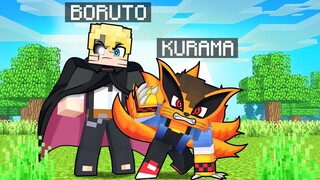KURAMA foi ADOTADA pelo BORUTO UZUMAKI no MINECRAFT NARUTO 🦊