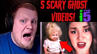 5 Scary Ghost Videos!!! Nukes Top 5 REACTION!!!! *WARNING SCARY!*