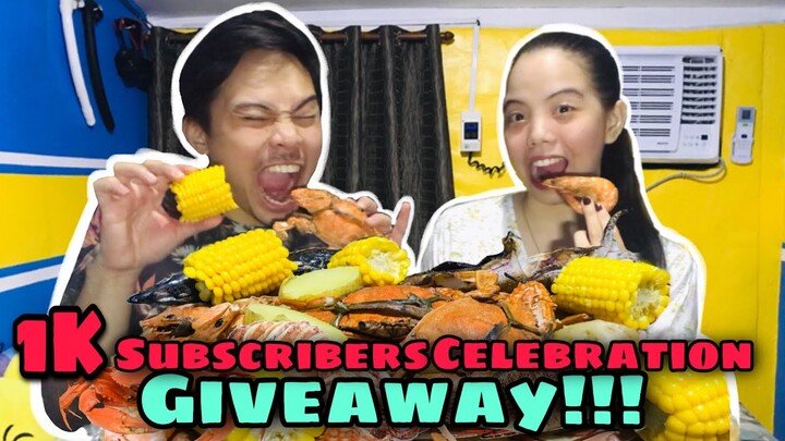 1K Subscribers Giveaway + Seafood Mukbang (closed) | Food Trip