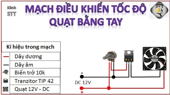 Mạch điều chỉnh tốc độ quạt bằng tay / Kenh Sang Tao Tre