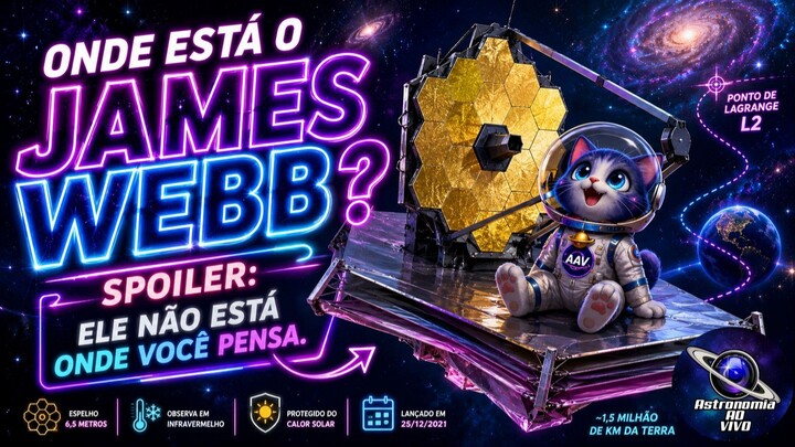Onde está o James Webb? Spoiler: ele não está onde você pensa.