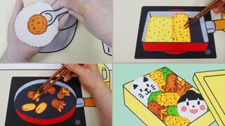 [Animasi stop-motion] Persiapan sebelum perjalanan musim semi: membuat kotak makan siang super mewah