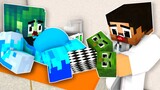Monster School : Baby Zombie Vs Squid Game Doll Gave Birth Conjoined Twins  - Minecraft Animation