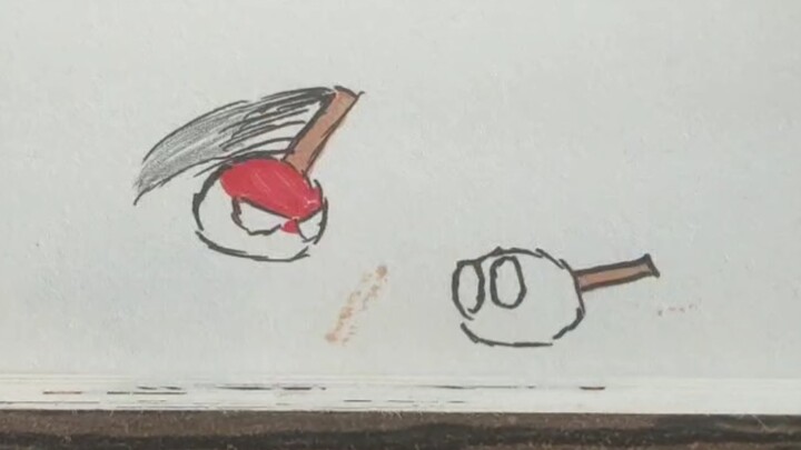 Polandball flipbook fighting animation