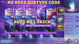 STAGE 4 MUST WATCH! TRICK AUTO RANK 1 WITHOUT USING CODE OR SUBTYPE | FREE PROMO DIAMONDS EVENT MLBB