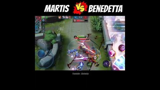 MARTIS VERSUS BENEDETTA DI EXP LANE !!! - MLBB #shorts