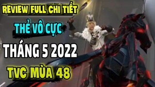 Review Full Chi Tiết Thẻ Vô Cực Tiếp Theo Thẻ Vô Cực Tháng 5 2022 TVC Mùa Mới TVC Mùa Sau |Free Fire