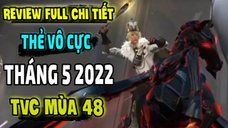 Review Full Chi Tiết Thẻ Vô Cực Tiếp Theo Thẻ Vô Cực Tháng 5 2022 TVC Mùa Mới TVC Mùa Sau |Free Fire