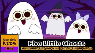 Five Little Ghosts | Halloween Song for Kids | Super Simple Songs