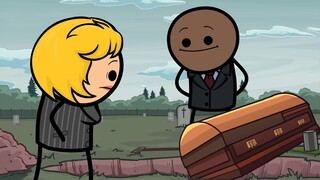 "Cyanide Joy Show" black humor brain hole animation - corpse 2