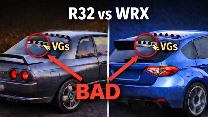 Vortex Generators Don’t Do What You Think (Nissan Skyline R32 vs Subaru WRX | CFD)