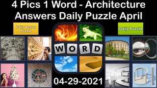 4 Pics 1 Word - Architecture - 29 April 2021 - Answer Daily Puzzle + Daily Bonus Puzzle