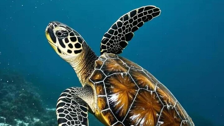 A thousand-year-old sea turtle was accidentally caught by a fishing boat, but thanks to the fisherma