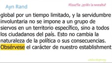 Ayn Rand - Filosofía: ¿quién la necesita? 3/3