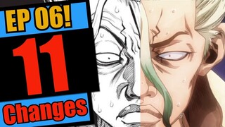 11 Changes To Dr Stone Episode 6! || Manga To Anime Changes Listed And Explained