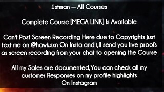 1stman course  - All Courses download