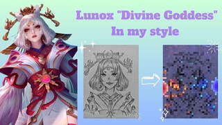 TIMELAPSE Glowart Lunox "Divine Goddess🕊" from MLBB