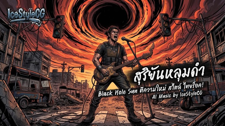 สุริยันหลุมดำ สวบโลกที | ตีความใหม่ สไตล์ไทยร็อค จากเพลง Black Hole Sun | AI Music by IceStyleCG