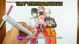 Naruto Sasuke Sakura Kakashi varsi Ramadhan team 7