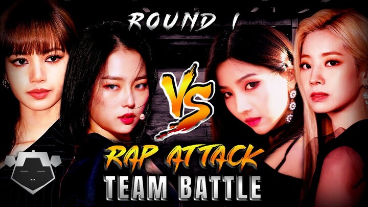KPOP RAP ATTACK: Soyeon & Dahyun vs. Lisa & Yeeun | Round 1