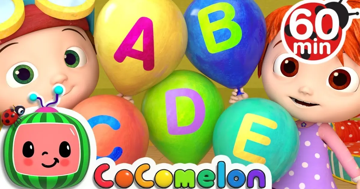 ABC Song with Balloons + More Nursery Rhymes & Kids Songs - CoComelon -  Bilibili