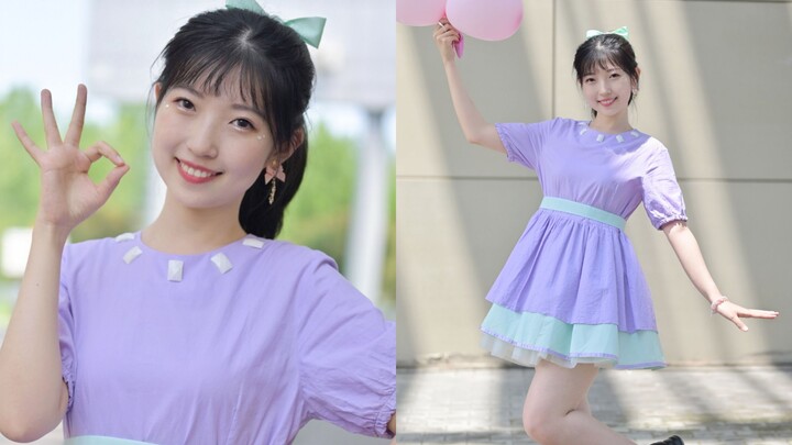 رأيت مايويو عند مدخل معرض الأنمي! من النادر أن يرقص الناس هذه الأغنية.