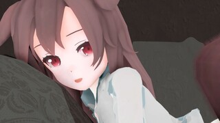 【Oriental MMD】Virtuous young wife Miss Shadow Wolf! Let's sleep together~