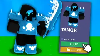 I became the TANQR KIT in Roblox Bedwars