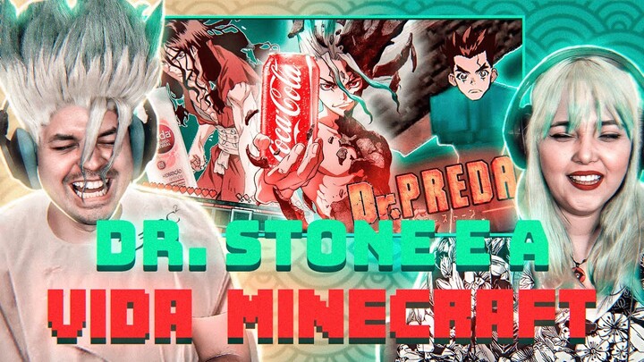 DR.STONE E A VIDA MINECRAFT (TsukiUraya) - REACT