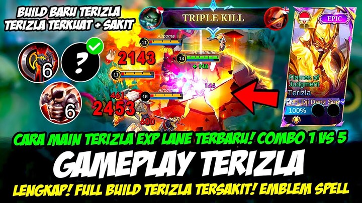 CARA MAIN TERIZLA EXP LANE TERKUAT❗TIPS TERIZLA META TERBARU❗BUILD TERIZLA TERSAKIT❗GAMEPLAY TERIZLA