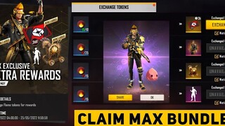 ฟรี Bundle Max Male ใน Free fire รับ BundleEmote Backpack Red Custom Card ใน Garena FreeFire