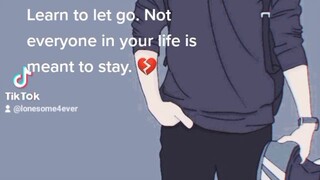 Learn to let go. 😢 #sad