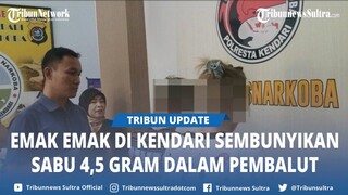 Dua Emak emak di Kendari Diringkus Polisi Usai Kedapatan Miliki Sabu 4,5 gr, Disimpan Dalam Pembalut